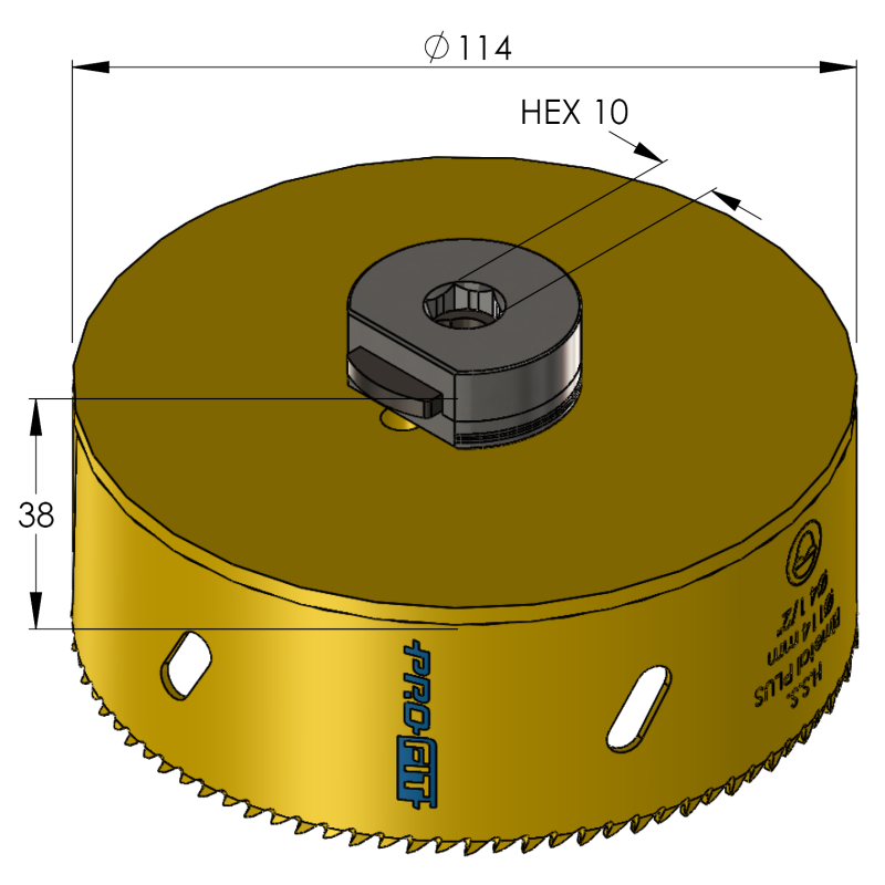 114 mm BiMetal PLUS ProFit gatzaag (reg. tand) - Gatzagen.com