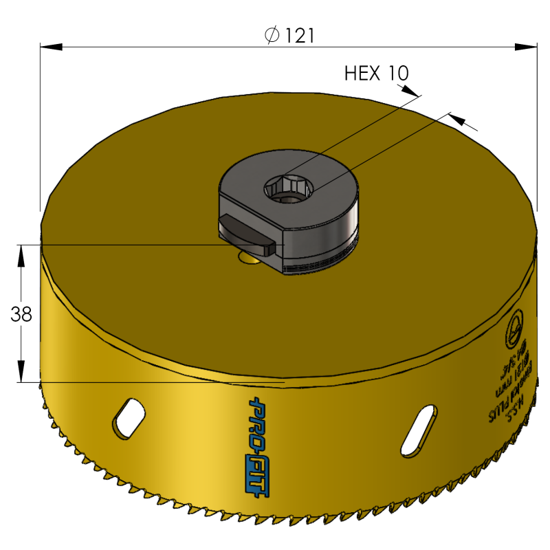 121 mm BiMetal PLUS ProFit gatzaag (reg. tand) - Gatzagen.com