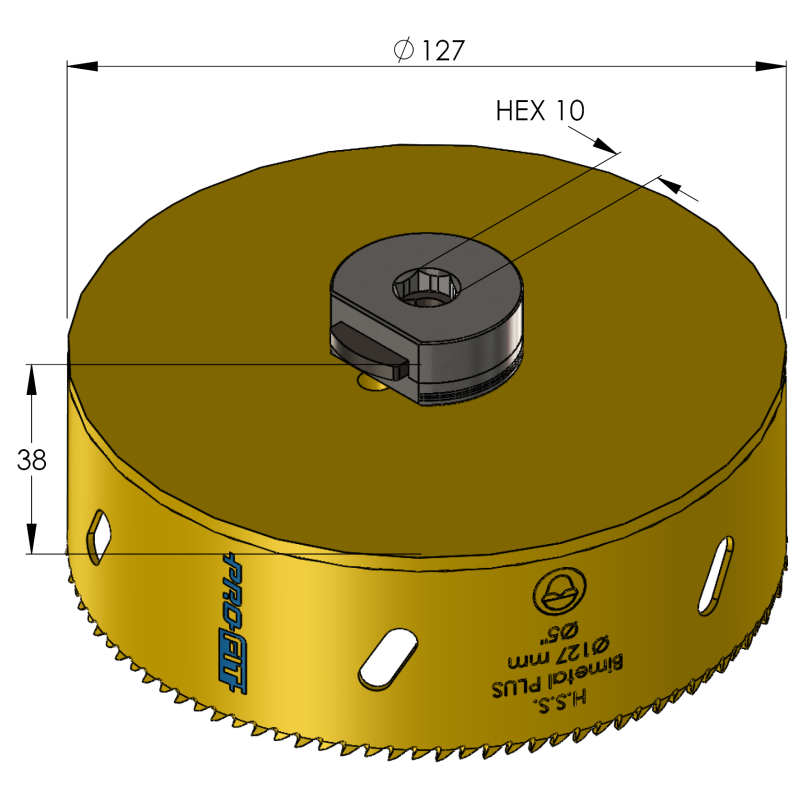127 mm BiMetal PLUS ProFit gatzaag (reg. tand) - Gatzagen.com 127 mm BiMetal PLUS ProFit gatzaag (reg. tand) - Gatzagen.com