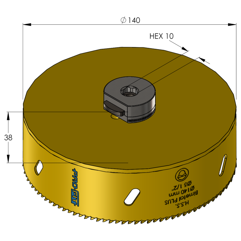 140 mm BiMetal PLUS ProFit gatzaag (reg. tand) - Gatzagen.com