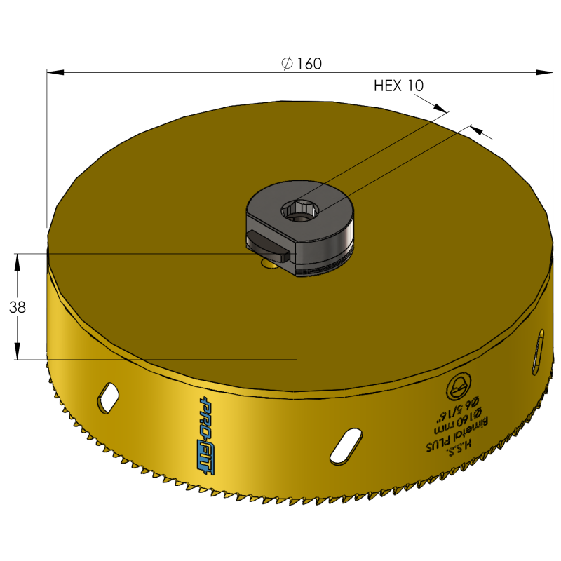 160 mm BiMetal PLUS ProFit gatzaag (reg. tand) - Gatzagen.com