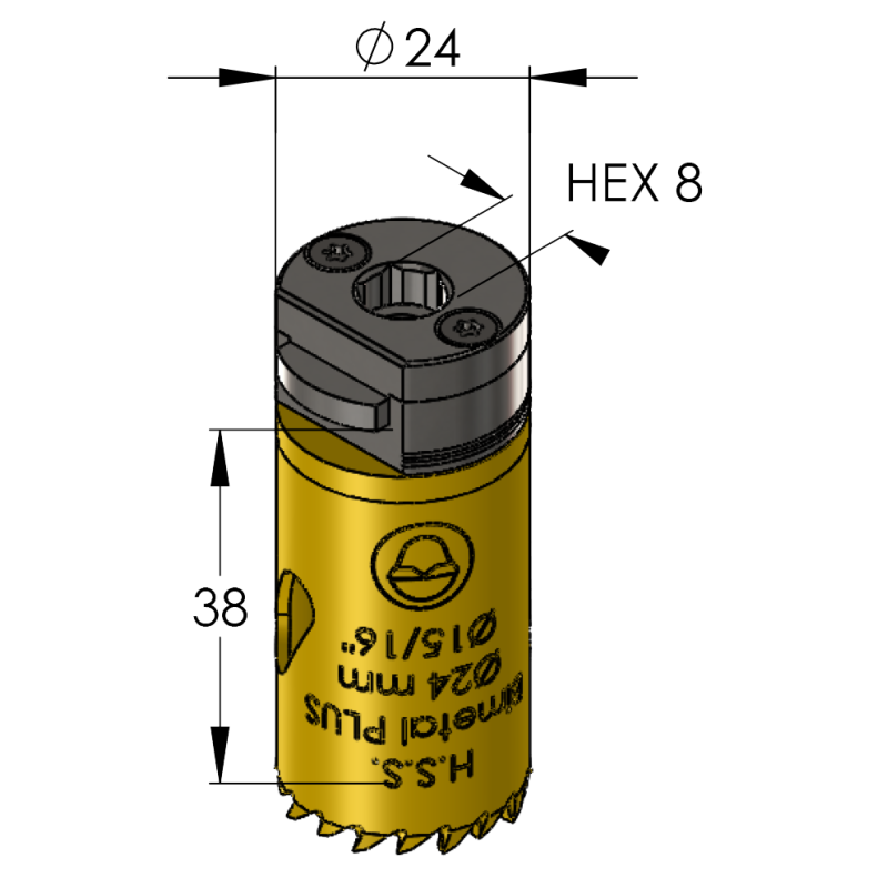 24 mm BiMetal PLUS ProFit gatzaag (var. tand) - Gatzagen.com