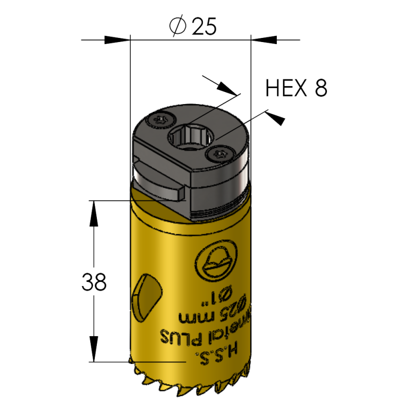 25 mm BiMetal PLUS ProFit gatzaag (var. tand) - Gatzagen.com