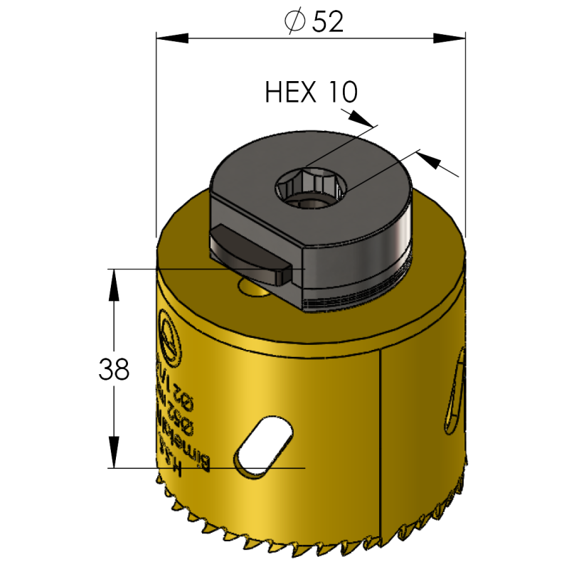 52 mm BiMetal PLUS ProFit gatzaag (var. tand) - Gatzagen.com