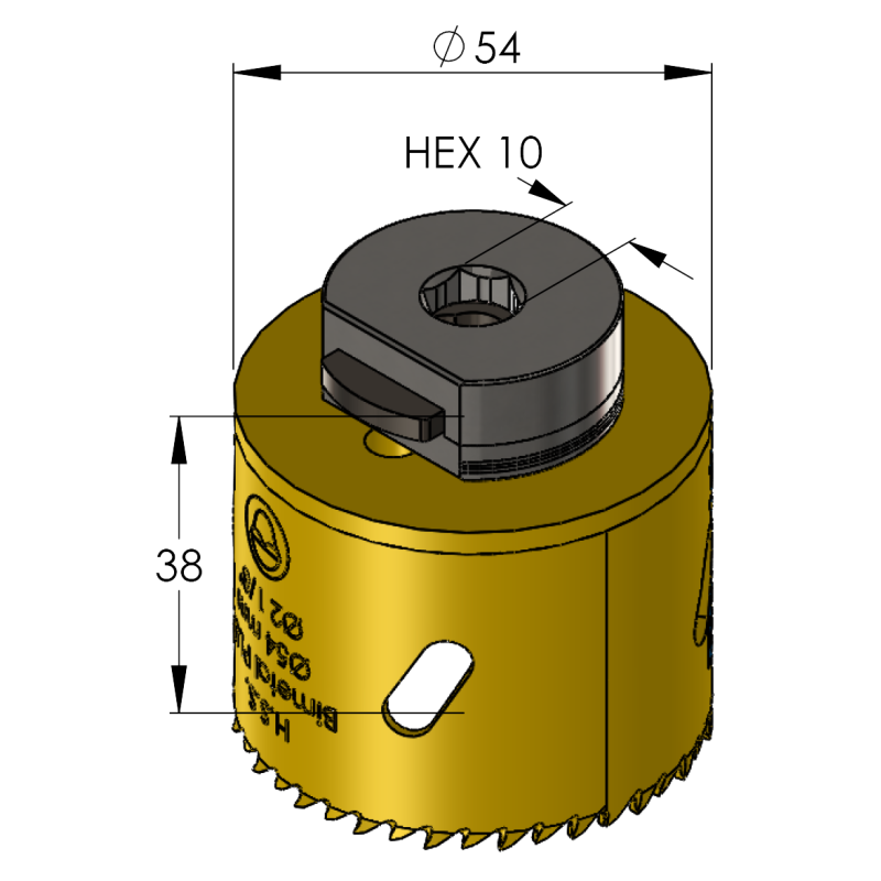 54 mm BiMetal PLUS ProFit gatzaag (var. tand) - Gatzagen.com