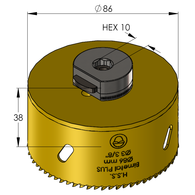 86 mm BiMetal PLUS ProFit gatzaag (var. tand) - Gatzagen.com