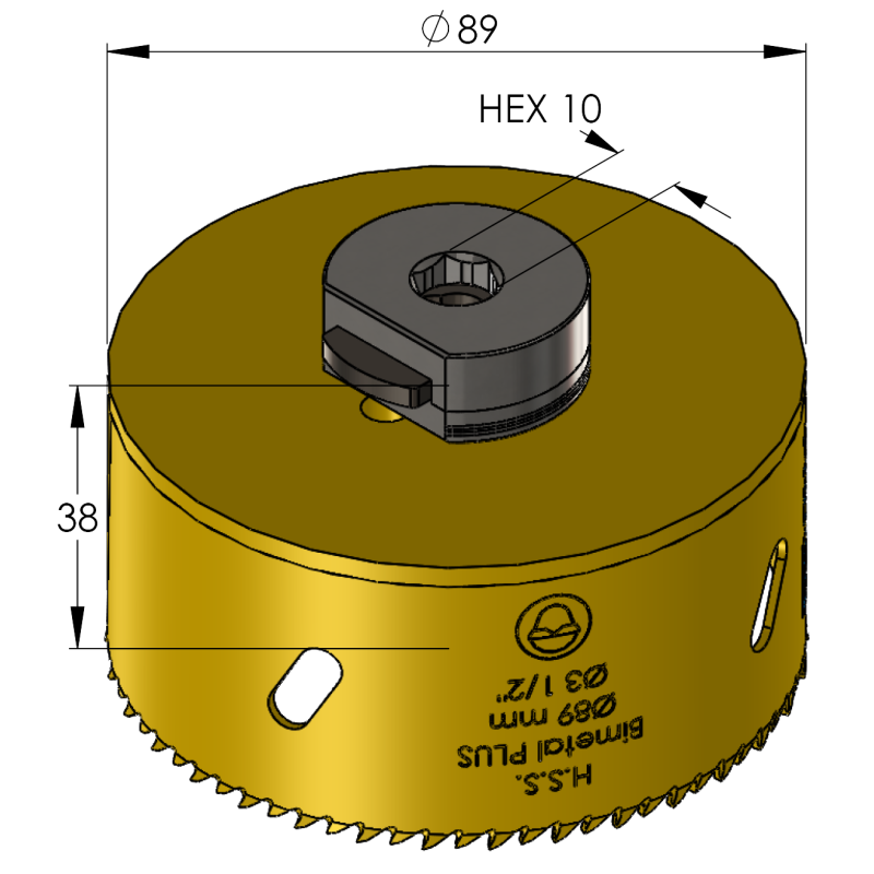 89 mm BiMetal PLUS ProFit gatzaag (var. tand) - Gatzagen.com