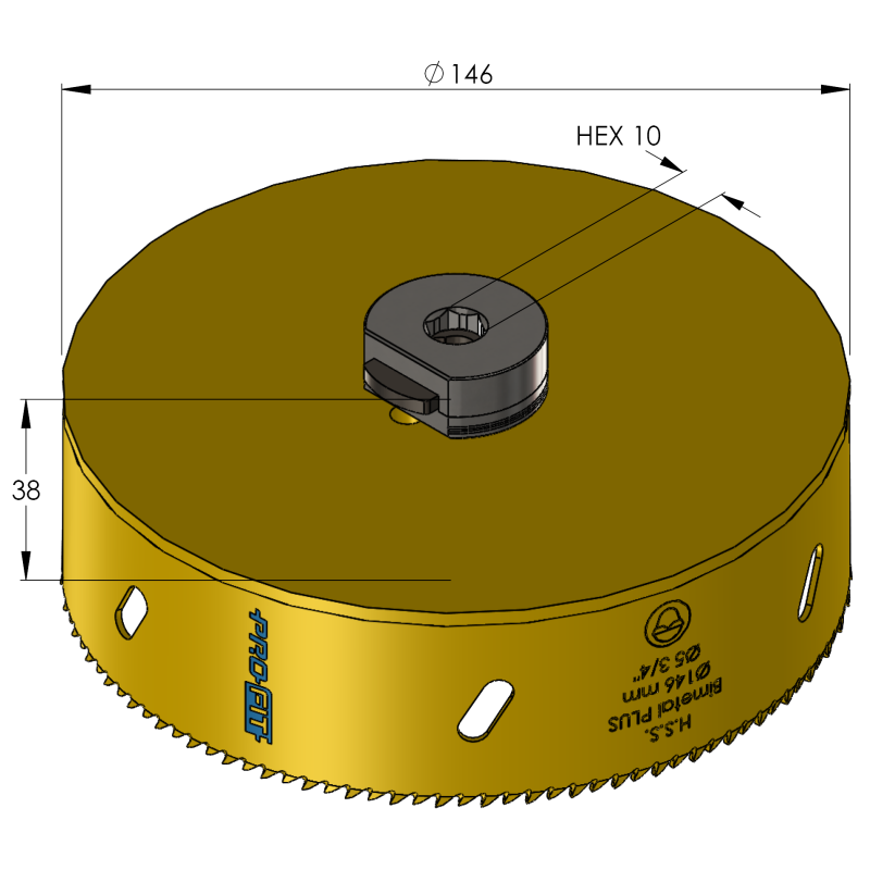 146 mm BiMetal PLUS ProFit gatzaag (var. tand) - Gatzagen.com