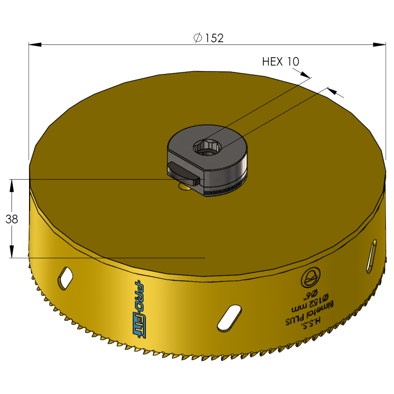 152 mm BiMetal PLUS ProFit gatzaag (var. tand) - Gatzagen.com