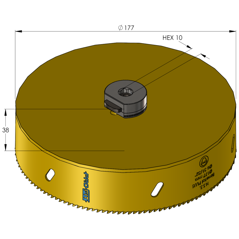 177 mm BiMetal PLUS ProFit gatzaag (var. tand) - Gatzagen.com