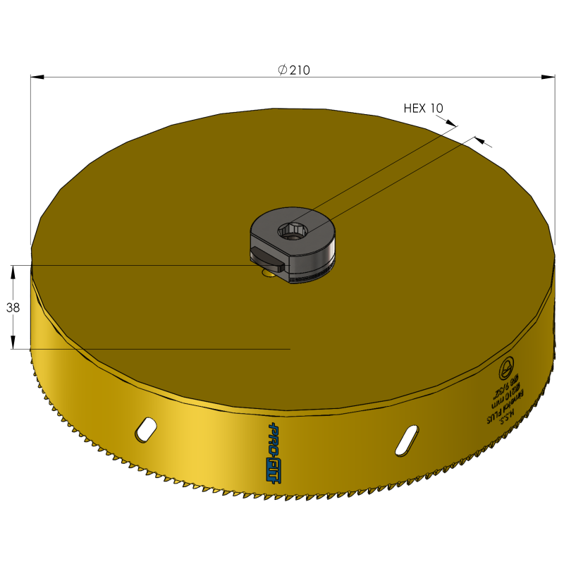 210 mm BiMetal PLUS ProFit gatzaag (var. tand) - Gatzagen.com