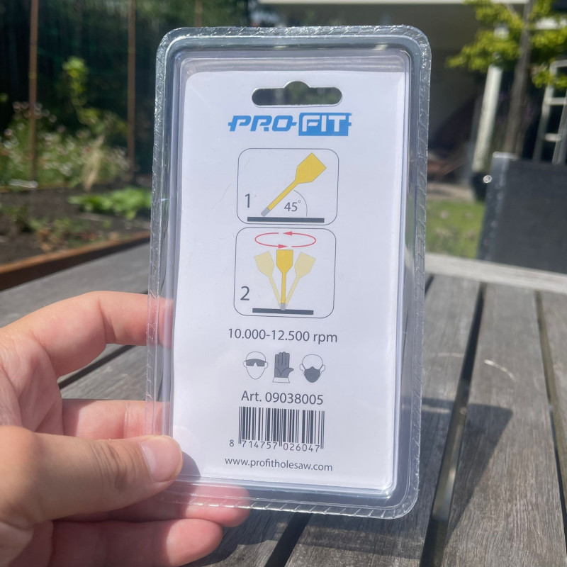 Diamond Dry 5 mm M14 schroefdraad past op de haakse slijper 09038005