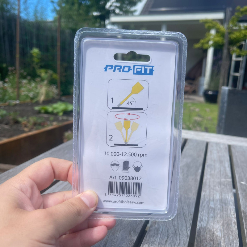 09038012 Diamond Dry 12 mm M14 voor op de haakse slijper 8714757026092