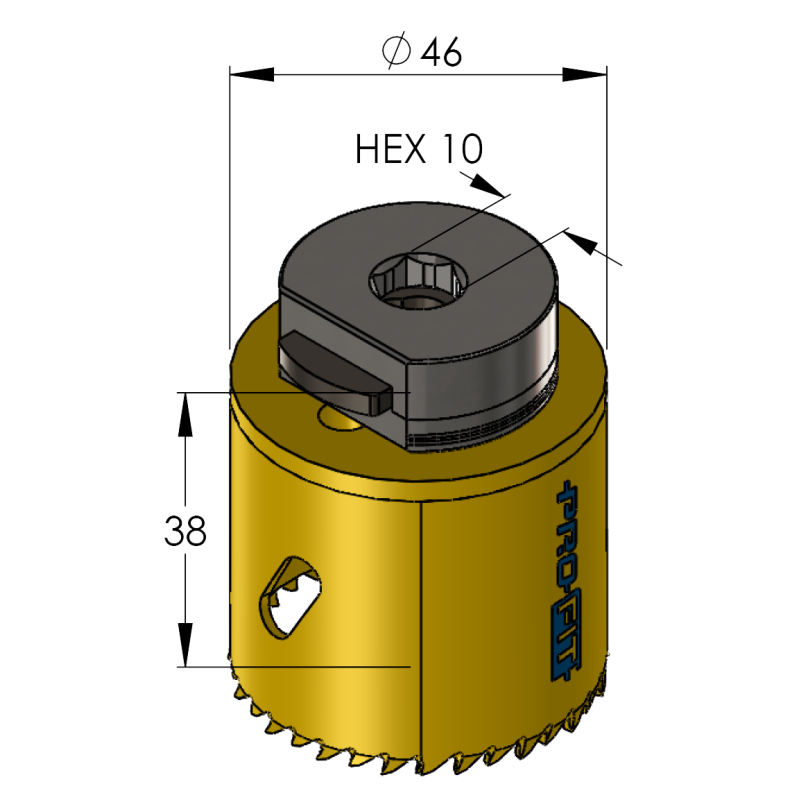 48 mm BiMetal PLUS ProFit gatzaag (reg. tand) - Gatzagen.com