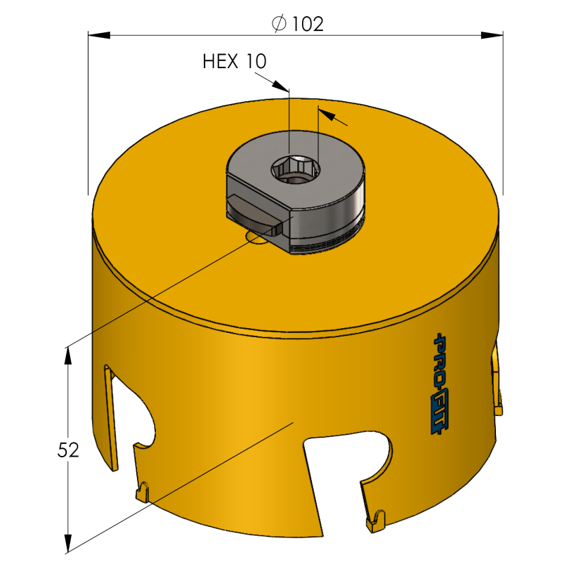 102 mm Multi Purpose ProFit gatzaag - Gatzagen.com