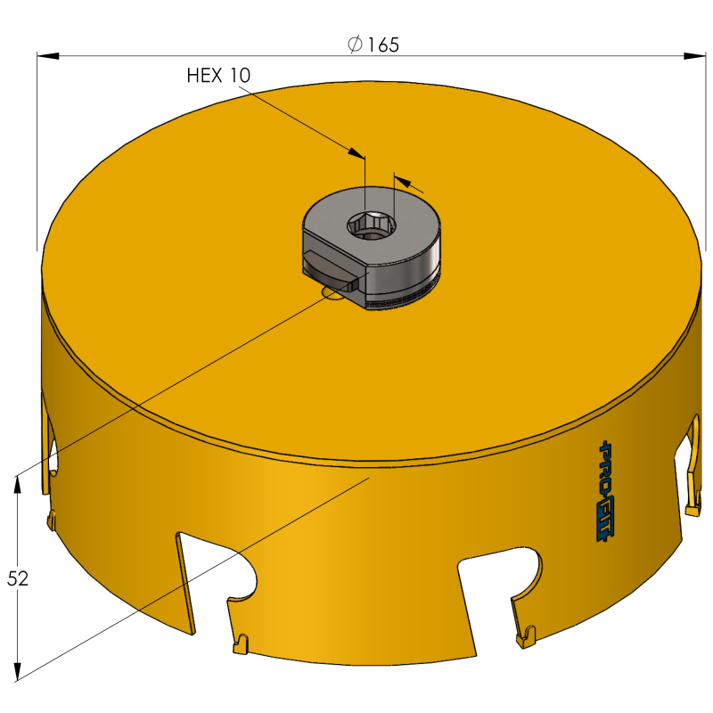 165 mm Multi Purpose ProFit gatzaag - Gatzagen.com
