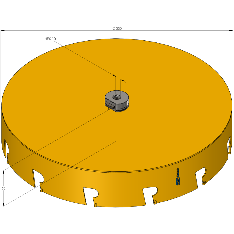 330 mm Multi Purpose ProFit gatzaag - Gatzagen.com