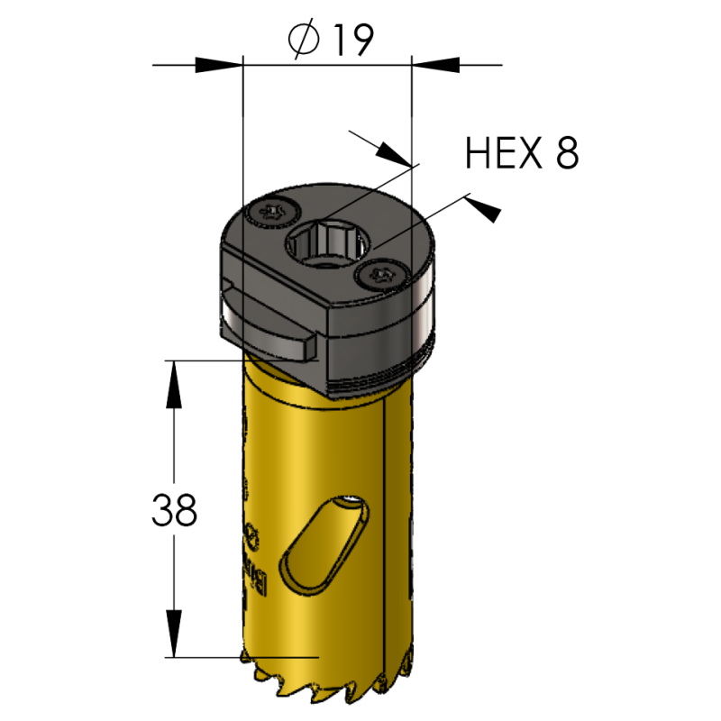 19 mm BiMetal PLUS ProFit gatzaag (reg. tand) - Gatzagen.com