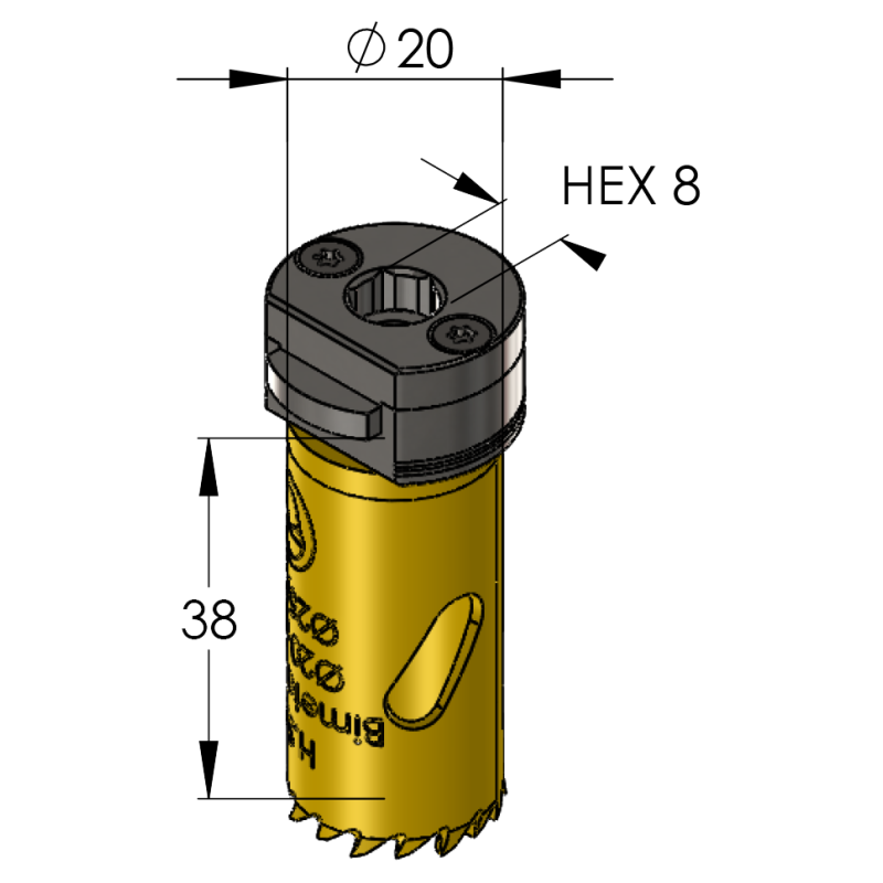 20 mm BiMetal PLUS ProFit gatzaag (reg. tand) - Gatzagen.com