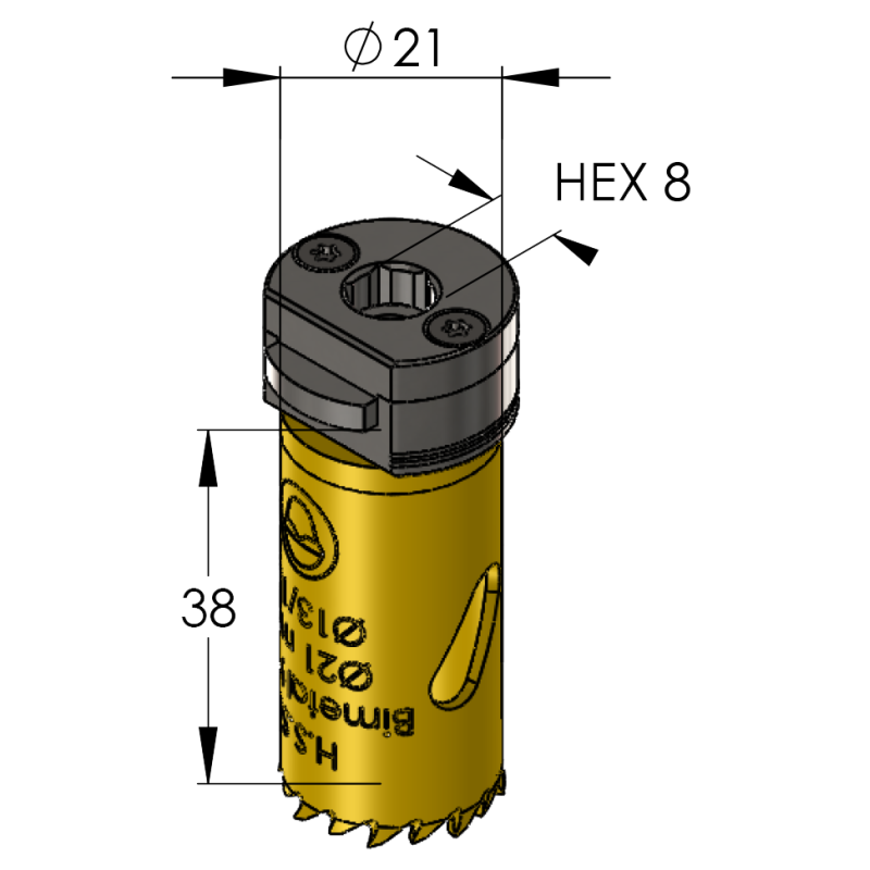 21 mm BiMetal PLUS ProFit gatzaag (reg. tand) - Gatzagen.com