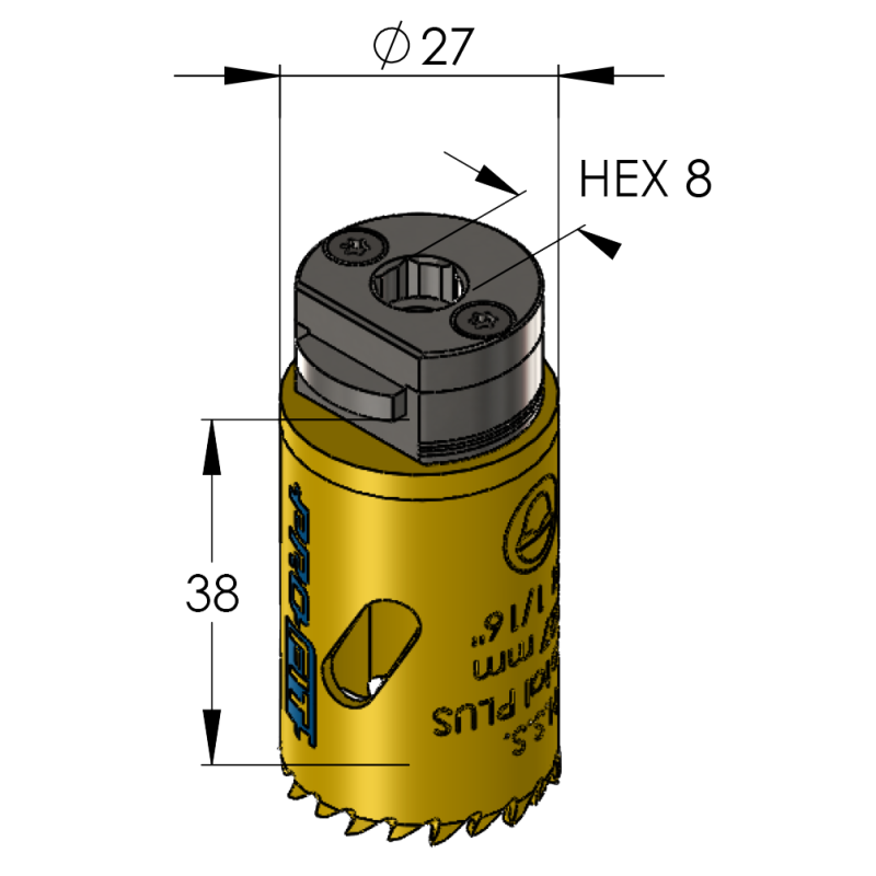 27 mm BiMetal PLUS ProFit gatzaag (reg. tand) - Gatzagen.com