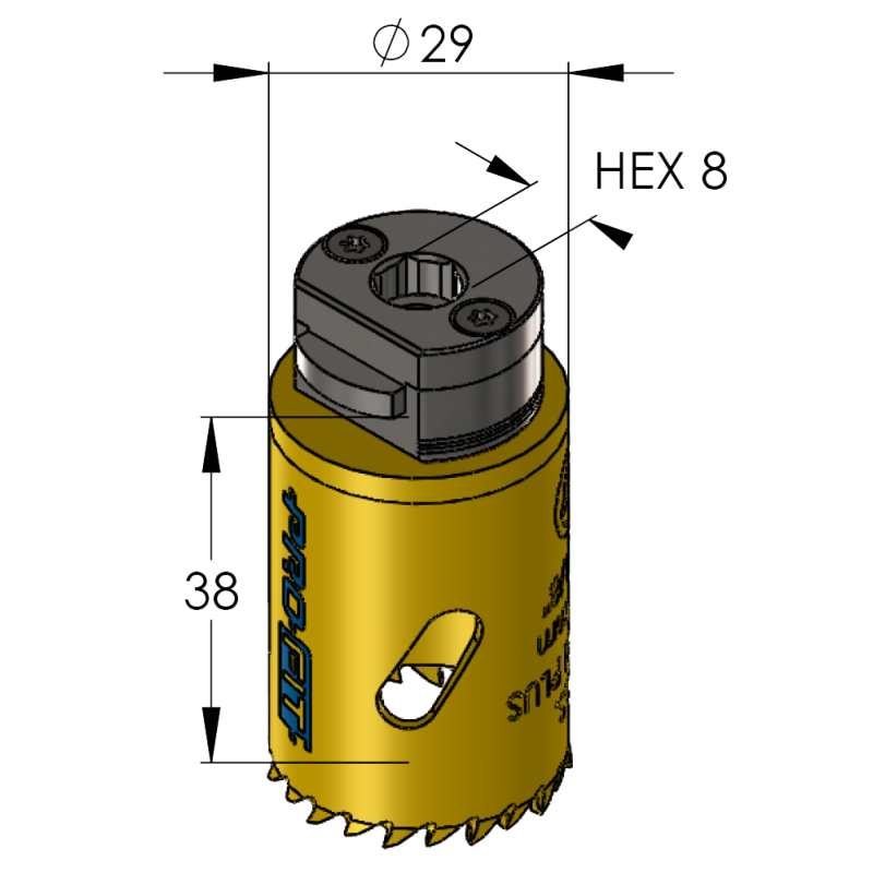 29 mm BiMetal PLUS ProFit gatzaag (reg. tand) - Gatzagen.com