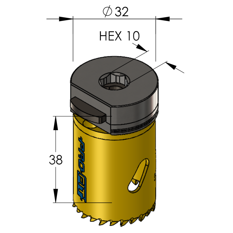 32 mm BiMetal PLUS ProFit gatzaag (reg. tand) - Gatzagen.com