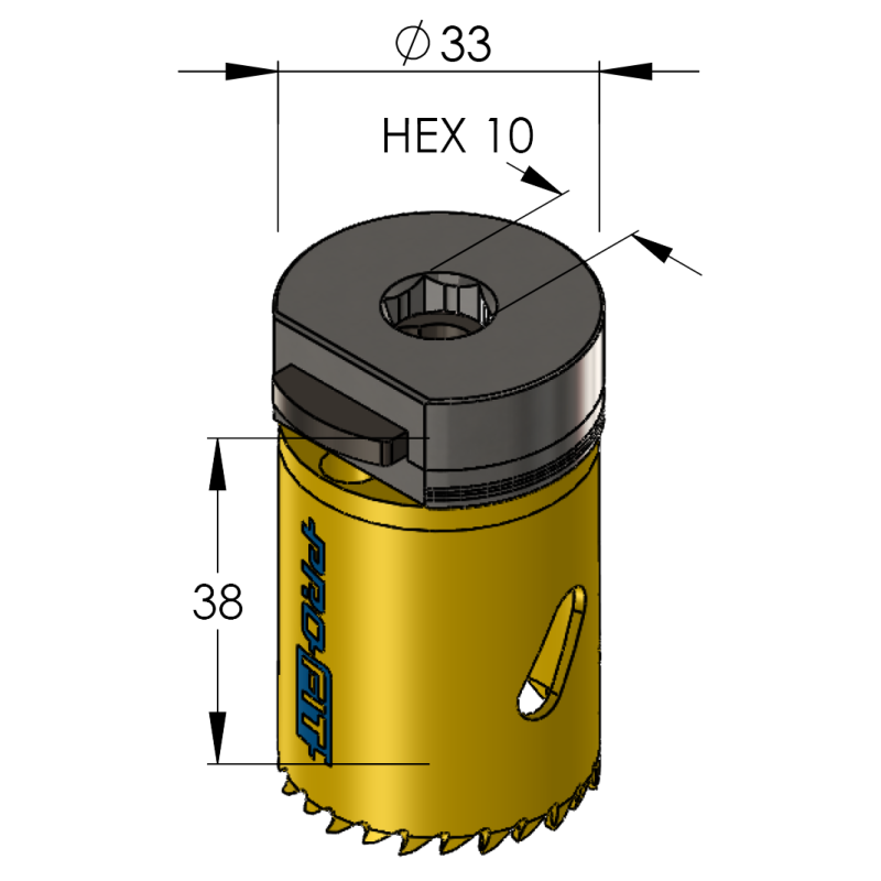 33 mm BiMetal PLUS ProFit gatzaag (reg. tand) - Gatzagen.com