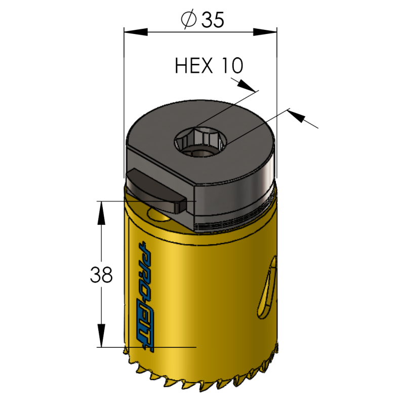 35 mm BiMetal PLUS ProFit gatzaag (reg. tand) - Gatzagen.com