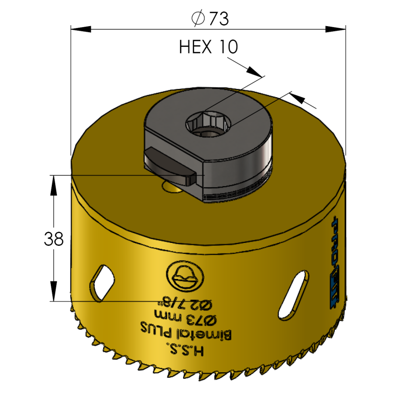 73 mm BiMetal PLUS ProFit gatzaag (reg. tand) - Gatzagen.com