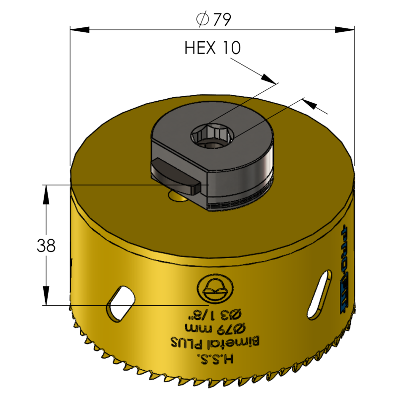 79 mm BiMetal PLUS ProFit gatzaag (reg. tand) - Gatzagen.com
