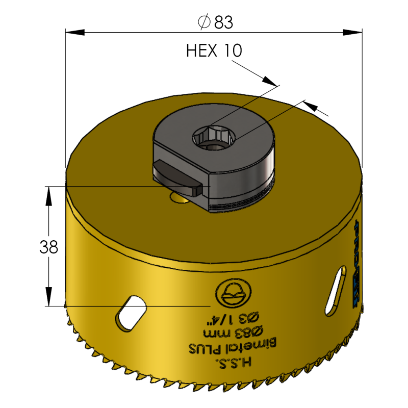 83 mm BiMetal PLUS ProFit gatzaag (reg. tand) - Gatzagen.com