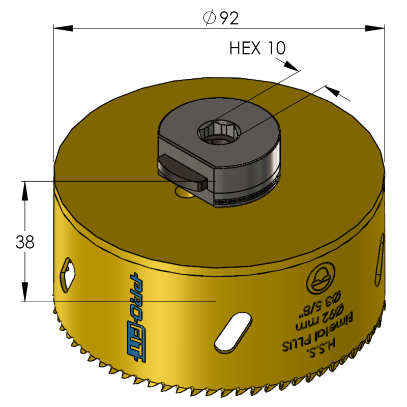 92 mm BiMetal PLUS ProFit gatzaag (reg. tand) - Gatzagen.com