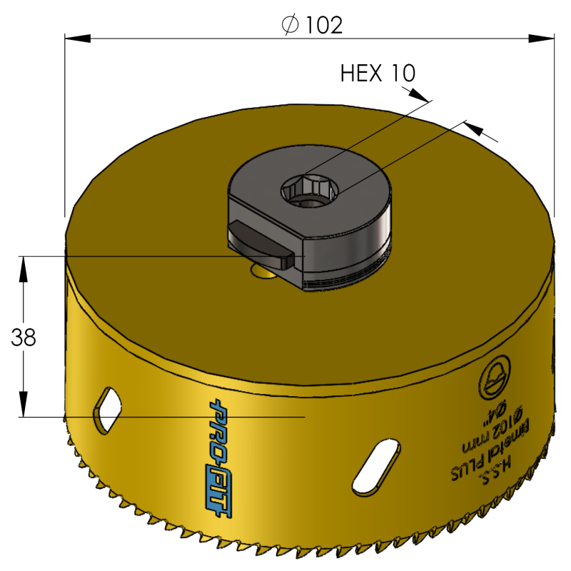 102 mm BiMetal PLUS ProFit gatzaag (reg. tand) - Gatzagen.com
